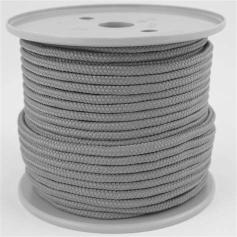 8mm PP 760daN Polypropylen Seil Reepschnur 50m Grau Grey Cord Rope