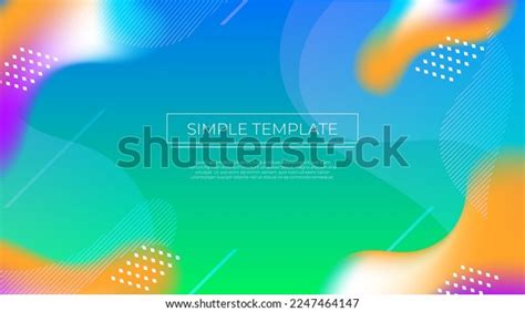 Blue Green Gradient Simple Ppt Banner Stock Vector (Royalty Free ...