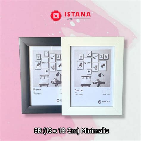 Jual Bingkai Frame Pigura Foto Minimalis 5R 13 Cm X 18 Cm Hitam