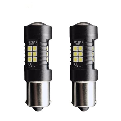 2Pcs P21W Led Bulb 1156 BA15S Leds 21 3030SMD Auto Light Bulbs Reverse