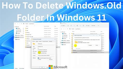 How To Delete Windows Old Folder In Windows Youtube