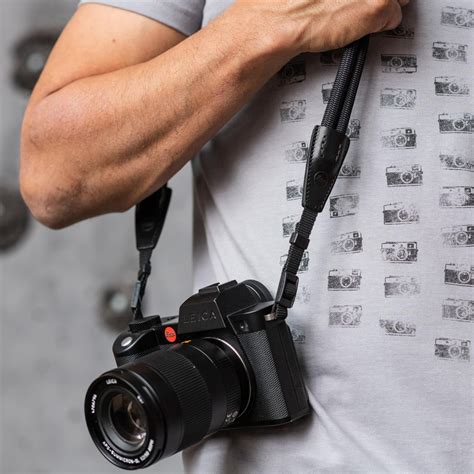 leica double rope strap red cm