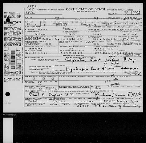 Are Death Certificates Public Record In Tn at Kathleen Flores blog