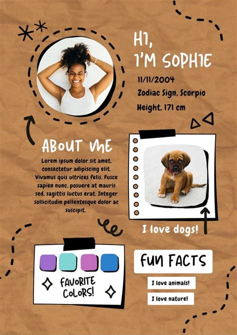 Page 2 Free All About Me Poster Templates To Edit Online Canva