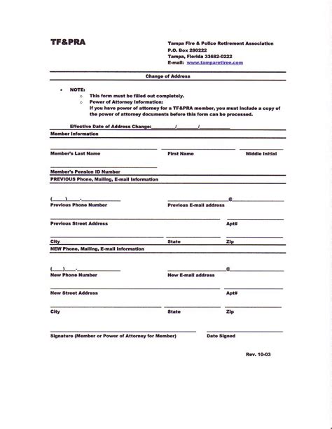 Free Printable Usps Change Of Address Form Free Templates Printable