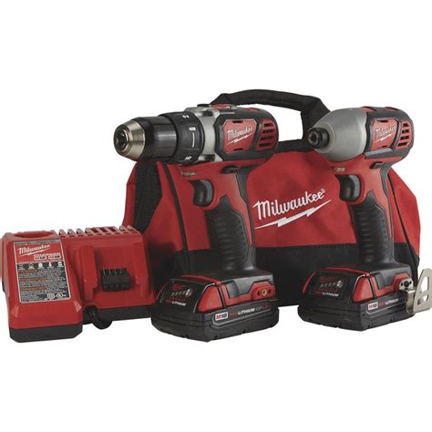 Free Shipping — Milwaukee M18 Li Ion Compact Cordless Power Tool Set