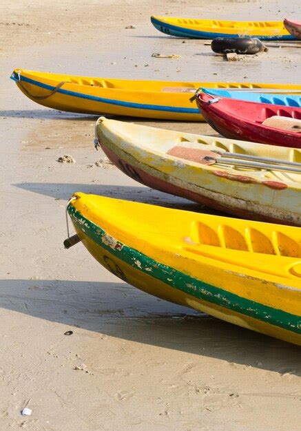 Premium Photo Old Colourful Kayaks