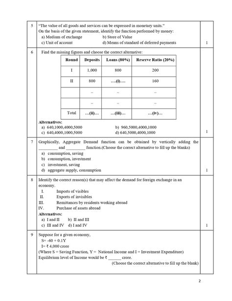 2023 24 Class 12 Economics Sample Paper Your Roadmap To Success Cbse