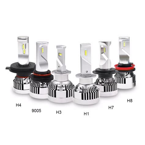 55W H7 Canbus Led Free Error H4 Hi L LED Car Headlight Bulb Kits 9012