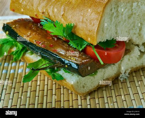 Mackerel Fish Balik Sandwich Ekmek Turkish Food Hi Res Stock