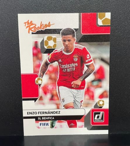 Enzo Fernandez 2022 23 Panini Donruss Soccer 17 The Rookies RC Benfica