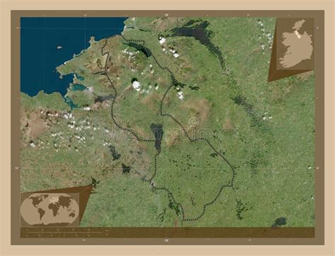 Leitrim, Ireland. Low-res Satellite. Capital Stock Illustration ...