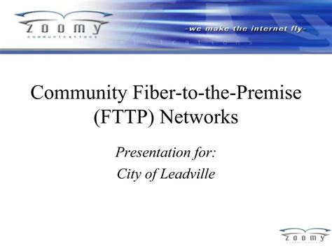 Ppt Community Fiber To The Premise Fttp Networks Powerpoint