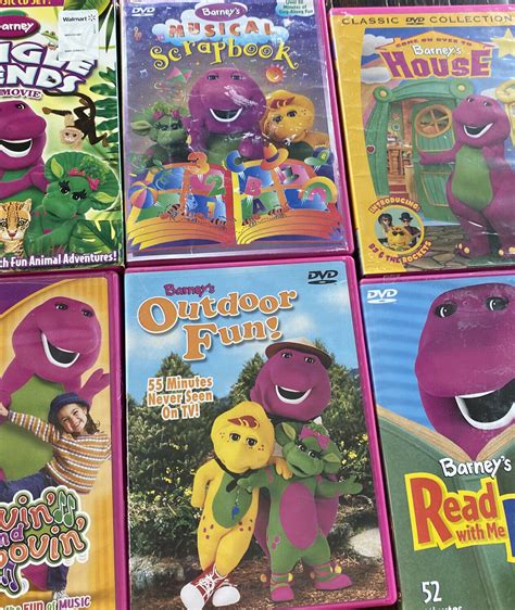 Barney Dvd Lot Of 9 Kids Educational Tv Grelly Usa