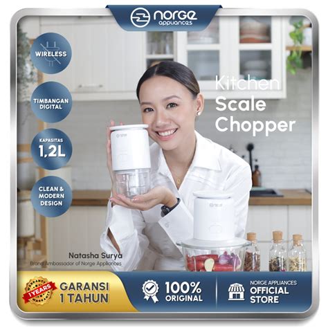 Jual NORGE Kitchen Scale Food Chopper 0 3L Wireless Perajang Makanan