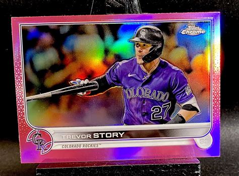 2022 Topps Chrome Trevor Story Rockies Boston Red Sox 27 Pink