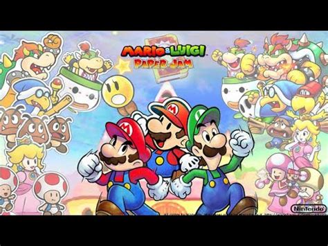 Mario Luigi Paper Jam Gameplay Youtube