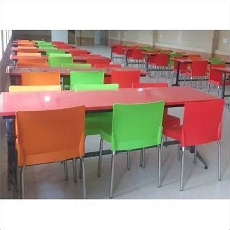 Plastic Multicolor Cafeteria Chairs Tables At Rs In New Delhi