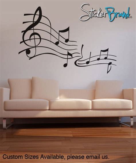 Sticker Mural Notes De Musique Chambre De Musicien Chambre D Enfant