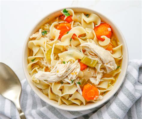 Copycat Instant Pot Panera Bread Chicken Noodle Soup Fork To Spoon