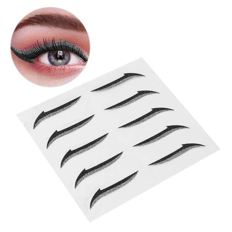 Silver Eyeliner Stickers Colorful Reusable Waterproof Self Adhesive Gd2 Ebay