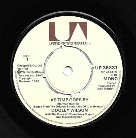 Dooley Wilson As Time Goes By 7 Inch | Buy from Vinylnet