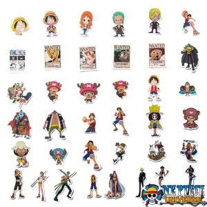 Anime One Piece Zoro Sticker 50PCS Official One Piece Merch