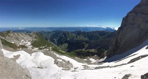 Blick Vom Blau Schnee In Den Alpstein Fotos Hikr Org