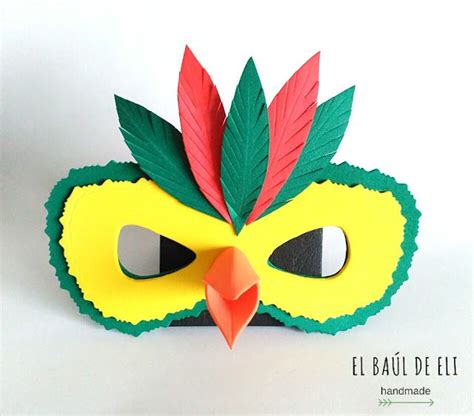 El baúl de Eli MÁSCARAS DE CARNAVAL EN GOMA EVA DIY Mascaras