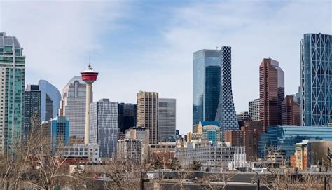 Premium Photo | City skyline of downtown Calgary Alberta Canada