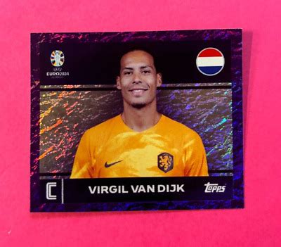 TOPPS UEFA EURO 2024 STICKER VAN DIJK VIOLA PARALLEL PARALLELA