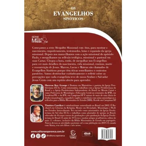 Os Evangelhos Sinóticos Marcos Mateus e Lucas Recomendado