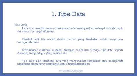 SOLUTION Materi 03 Tipe Data Variabel Konstanta Operator Dan Ekspresi