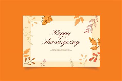 happy thanksgiving template card 16902312 Vector Art at Vecteezy