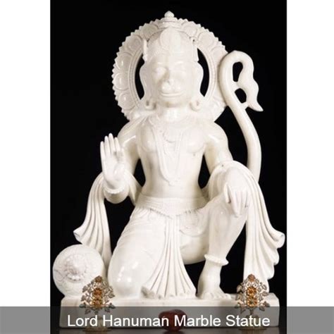 Easy To Clean Lord Hanuman White Marble Statue At Best Price In Jaipur