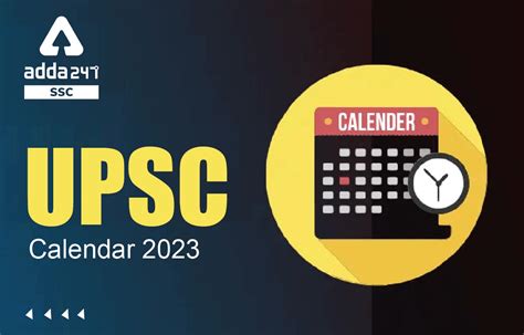 Upsc Calendar 2023 Out Check Upsc 2023 Notification