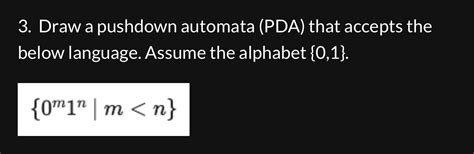 Solved Draw A Pushdown Automata PDA That Accepts Thebelow Chegg