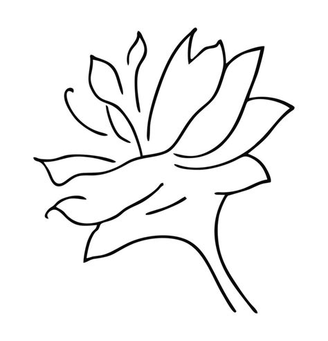 simple line art of flower 29711234 Vector Art at Vecteezy