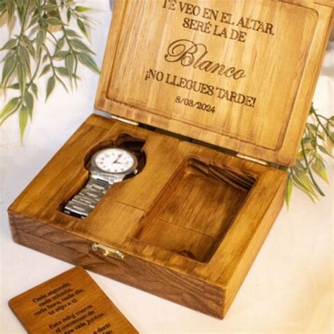 Caja De Madera Personalizado Para Reloj