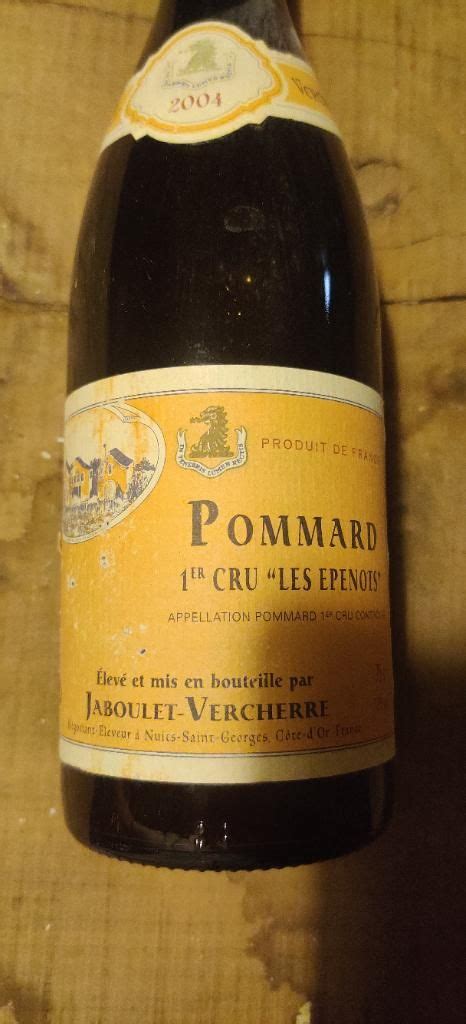 Domaine Jaboulet Vercherre Pommard Er Cru Les Penots France