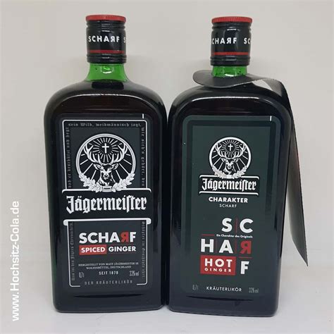 Das neue Scharf Etikett KLE Hochsitz Cola Jägermeistersammlung