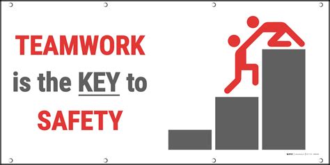 Teamwork Is The Key To Safety Banner