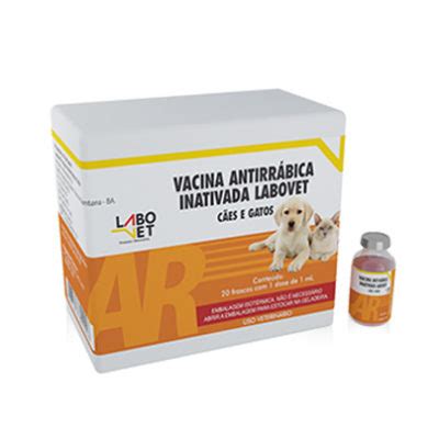 VACINA ANTIRRÁBICA INATIVADA PARA CÃES E GATOS Labovet Produtos