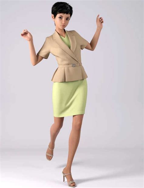 Dforce Hnc Summer Office Outfits For Genesis Females Renderfu