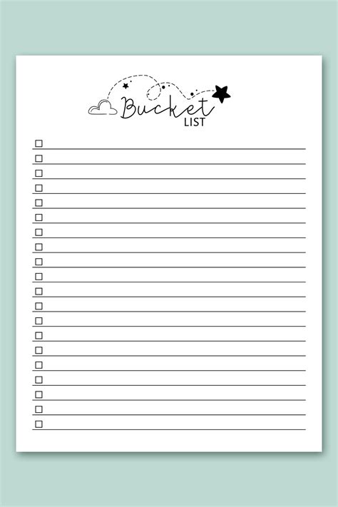 Bucket For Bucket List 4