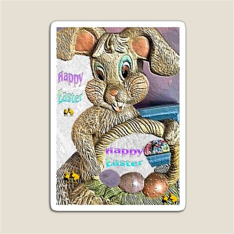 Easter Bunny Eggs Magnet For Sale By Kristalcurt Easter Bunny Eggs