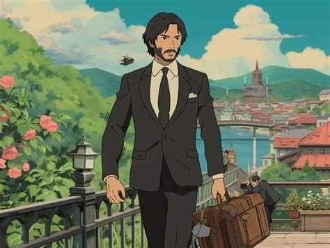 Si le studio Ghibli réalisait un film danimation John Wick Source