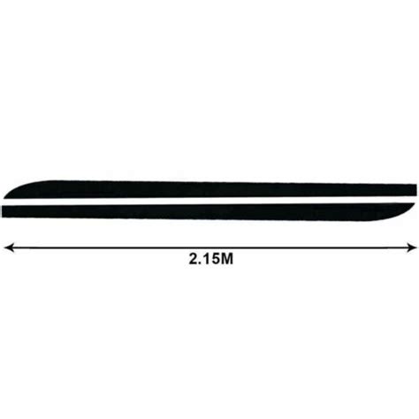 M Glossy Black Side Skirt Sill Decal Stripe Stickers For Bmw