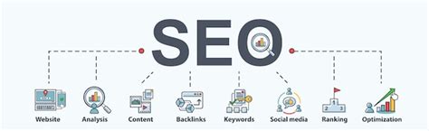 Seo Search Engine Optimization Banner Vector Premium Download