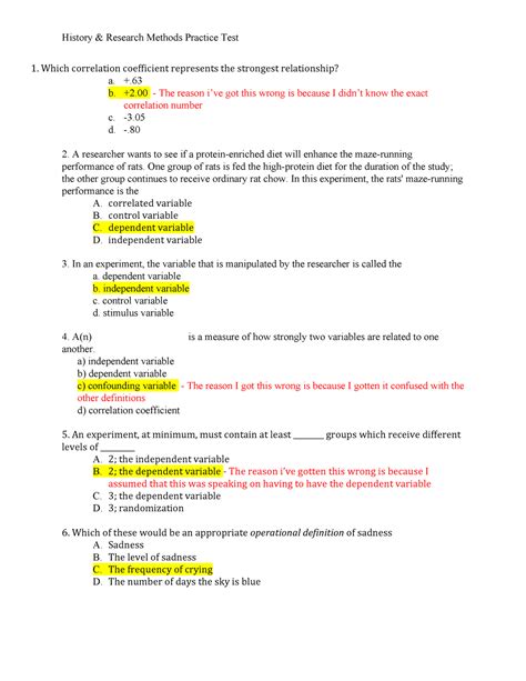 PSY 430 Study Guide Which Correlation Coefficient Represents The